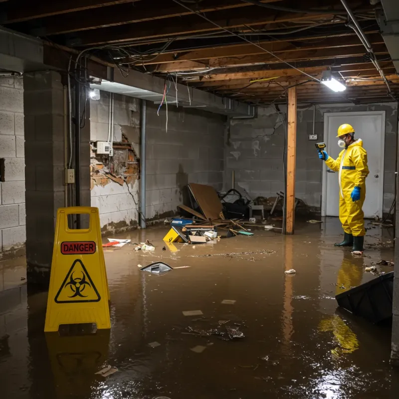 Flooded Basement Electrical Hazard in Jefferson, NH Property